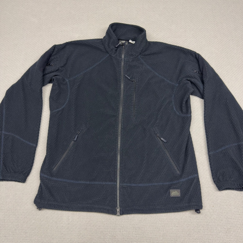 Helikon Tex Alpha Tactical Jacket Mens Medium Dark Blue Full Zip Grid Fleece